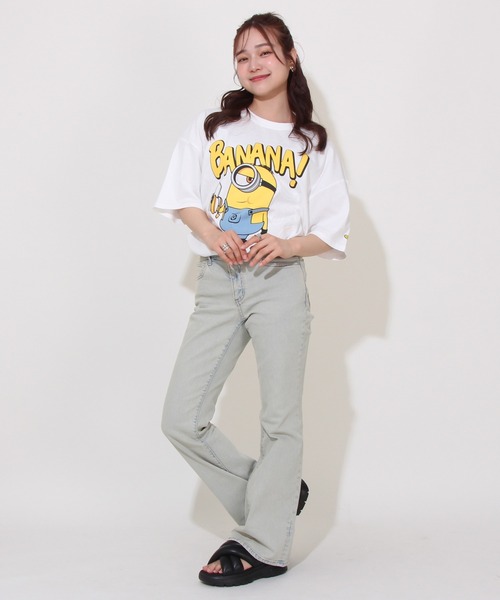 MINIONS（ミニオンズ）の「【綿100％】 親子お揃い ミニオン マジック Tシャツ 0457A（Tシャツ/カットソー・レディース・ホワイト・M/L/S）」の8枚目の写真