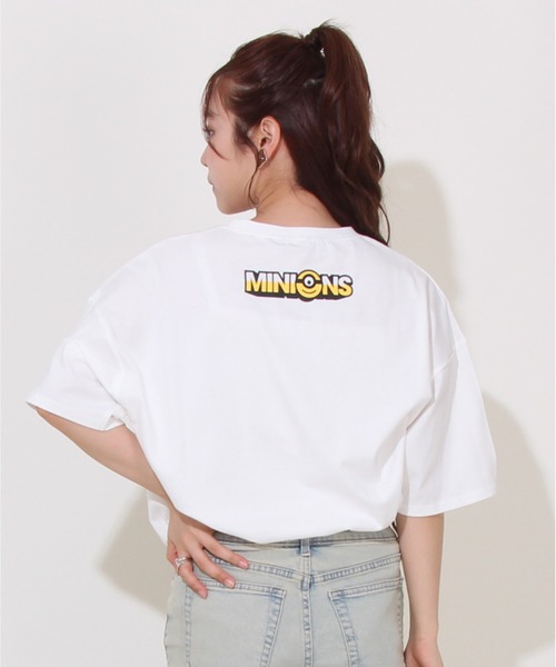 MINIONS（ミニオンズ）の「【綿100％】 親子お揃い ミニオン マジック Tシャツ 0457A（Tシャツ/カットソー・レディース・ホワイト・M/L/S）」の13枚目の写真