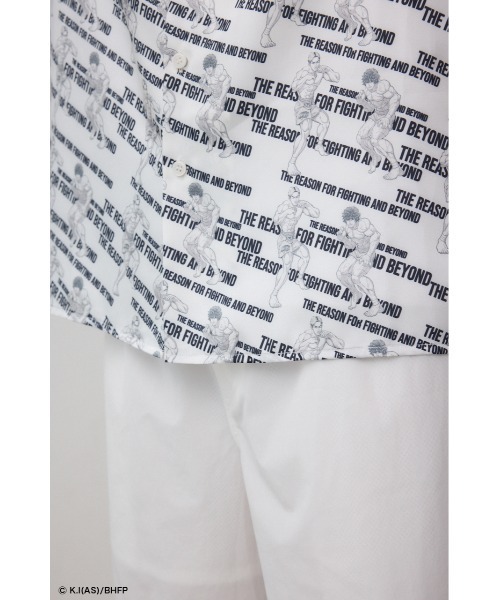 AZUL by moussy(アズールバイマウジー)の「【BREAKINGDOWN×範馬刃牙×AZUL】コラボ総柄シャツ(シャツ/ブラウス・メンズ・ホワイト/ブラック・MEDIUM/LARGE)」の13枚目の写真
