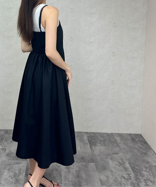 Per sist ence（パーシエンス）の「ブロードタックキャミワンピース（ワンピース・レディース・ブラウン/ブラック/アイボリー/ブルー・ONE SIZE）」の7枚目の写真