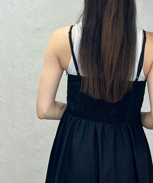 Per sist ence（パーシエンス）の「ブロードタックキャミワンピース（ワンピース・レディース・ブラウン/ブラック/アイボリー/ブルー・ONE SIZE）」の9枚目の写真