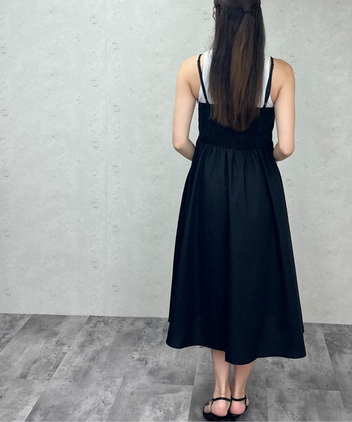 Per sist ence（パーシエンス）の「ブロードタックキャミワンピース（ワンピース・レディース・ブラウン/ブラック/アイボリー/ブルー・ONE SIZE）」の10枚目の写真