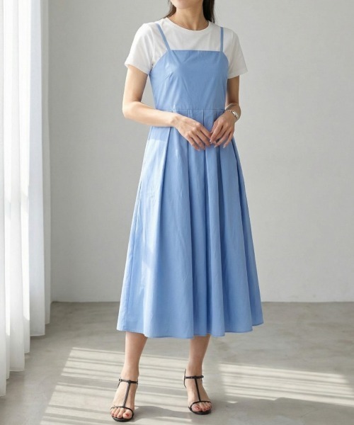 Per sist ence（パーシエンス）の「ブロードタックキャミワンピース（ワンピース・レディース・ブラウン/ブラック/アイボリー/ブルー・ONE SIZE）」の15枚目の写真