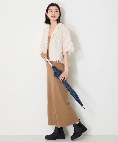 ORiental TRaffic（オリエンタルトラフィック）の「アンクル丈サイドゴア厚底レインブーツ/R-0023（レインシューズ・レディース・ブラック・S/M/L/LL）」の13枚目の写真