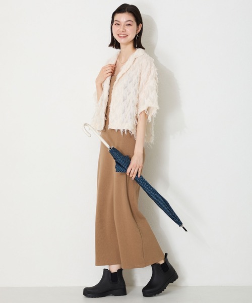 ORiental TRaffic（オリエンタルトラフィック）の「アンクル丈サイドゴア厚底レインブーツ/R-0023（レインシューズ・レディース・ブラック・S/M/L/LL）」の14枚目の写真