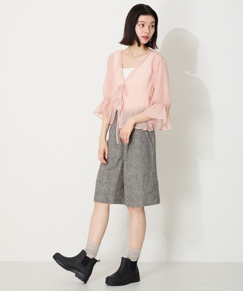 ORiental TRaffic（オリエンタルトラフィック）の「アンクル丈サイドゴア厚底レインブーツ/R-0023（レインシューズ・レディース・ブラック・S/M/L/LL）」の20枚目の写真