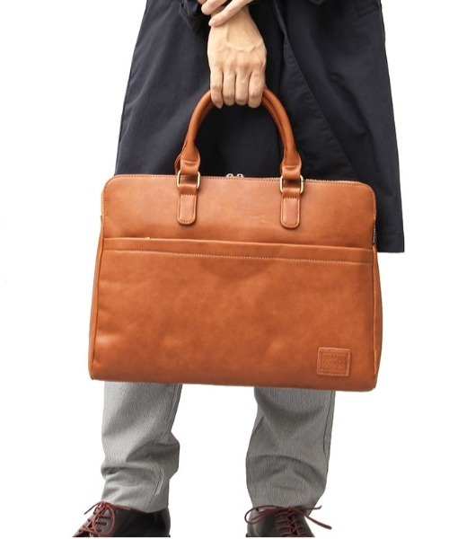 REGiSTA(レジスタ)の「SYNTHETIC LEATHER BRIEFCASE(ビジネスバッグ・メンズ・ブラック系1/ダークブラウン/ブラック/グレー/ネイビー・FREE)」の8枚目の写真