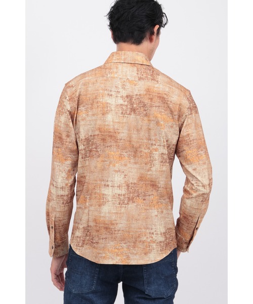 HIGH STREET（ハイストリート）の「ﾊｲﾃﾝｼｮﾝﾊﾟﾃｨｰﾅﾌﾟﾘﾝﾄｼｬﾂ（シャツ/ブラウス・メンズ・ネイビー・L/M/LL/S）」の4枚目の写真