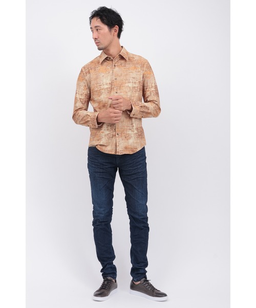 HIGH STREET（ハイストリート）の「ﾊｲﾃﾝｼｮﾝﾊﾟﾃｨｰﾅﾌﾟﾘﾝﾄｼｬﾂ（シャツ/ブラウス・メンズ・ネイビー・L/M/LL/S）」の6枚目の写真