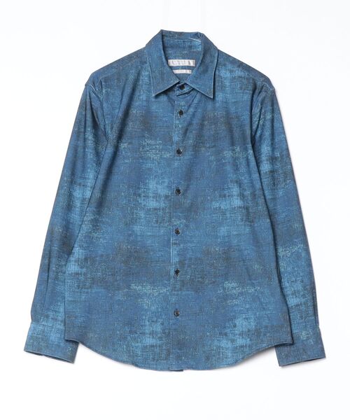 HIGH STREET（ハイストリート）の「ﾊｲﾃﾝｼｮﾝﾊﾟﾃｨｰﾅﾌﾟﾘﾝﾄｼｬﾂ（シャツ/ブラウス・メンズ・ネイビー・L/M/LL/S）」の2枚目の写真