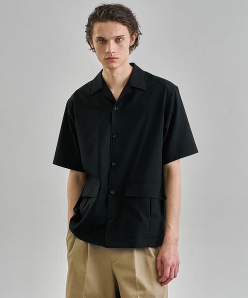 UNITED TOKYO(ユナイテッドトウキョウ)の「SCHONHERR WOOL ファティーグシャツ(シャツ/ブラウス・メンズ・ブラック/ダークグレー・1/2)」の2枚目の写真