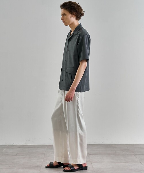 UNITED TOKYO(ユナイテッドトウキョウ)の「SCHONHERR WOOL ファティーグシャツ(シャツ/ブラウス・メンズ・ブラック/ダークグレー・1/2)」の4枚目の写真