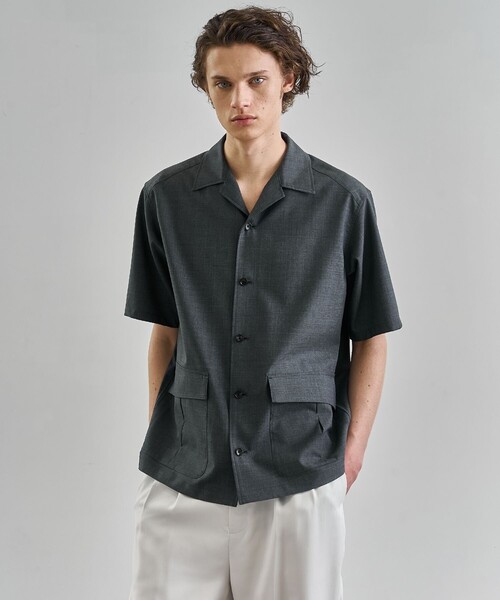 UNITED TOKYO(ユナイテッドトウキョウ)の「SCHONHERR WOOL ファティーグシャツ(シャツ/ブラウス・メンズ・ブラック/ダークグレー・1/2)」の9枚目の写真