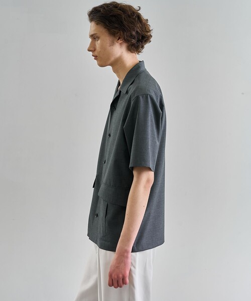 UNITED TOKYO(ユナイテッドトウキョウ)の「SCHONHERR WOOL ファティーグシャツ(シャツ/ブラウス・メンズ・ブラック/ダークグレー・1/2)」の10枚目の写真