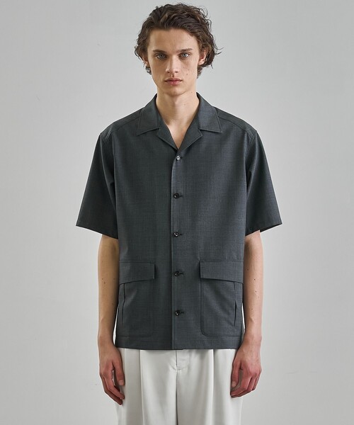UNITED TOKYO(ユナイテッドトウキョウ)の「SCHONHERR WOOL ファティーグシャツ(シャツ/ブラウス・メンズ・ブラック/ダークグレー・1/2)」の12枚目の写真