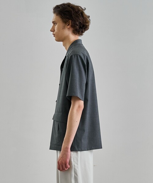 UNITED TOKYO(ユナイテッドトウキョウ)の「SCHONHERR WOOL ファティーグシャツ(シャツ/ブラウス・メンズ・ブラック/ダークグレー・1/2)」の13枚目の写真