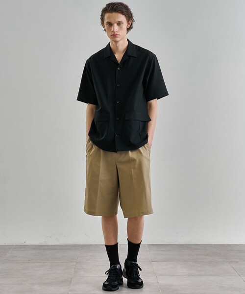 UNITED TOKYO(ユナイテッドトウキョウ)の「SCHONHERR WOOL ファティーグシャツ(シャツ/ブラウス・メンズ・ブラック/ダークグレー・1/2)」の6枚目の写真
