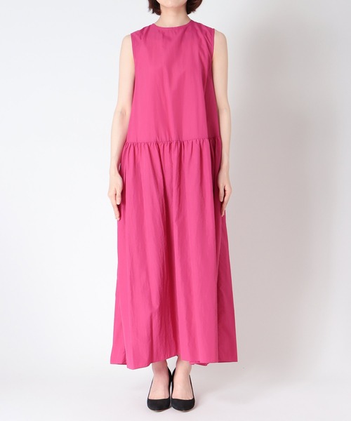 Cepica（セピカ）の「ナイロンウエストギャザー両前ワンピース（ワンピース・レディース・ピンク/ブルー・FREE）」の13枚目の写真