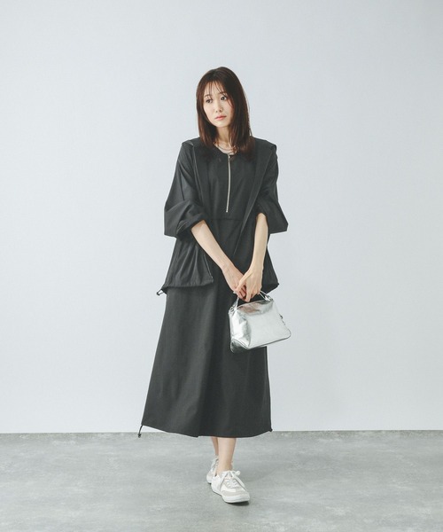 GLOBAL WORK（グローバルワーク）の「遮熱撥水パーカー/495704（マウンテンパーカー・レディース・ブラック/ブラウン/ベージュ・LARGE/MEDIUM）」の7枚目の写真