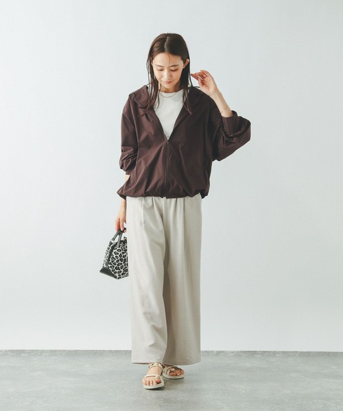 GLOBAL WORK（グローバルワーク）の「遮熱撥水パーカー/495704（マウンテンパーカー・レディース・ブラック/ブラウン/ベージュ・LARGE/MEDIUM）」の13枚目の写真