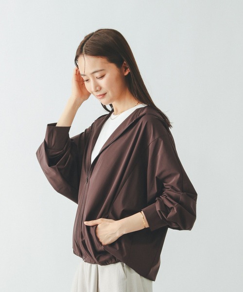 GLOBAL WORK（グローバルワーク）の「遮熱撥水パーカー/495704（マウンテンパーカー・レディース・ブラック/ブラウン/ベージュ・LARGE/MEDIUM）」の14枚目の写真