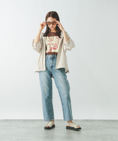 GLOBAL WORK（グローバルワーク）の「遮熱撥水パーカー/495704（マウンテンパーカー・レディース・ブラック/ブラウン/ベージュ・LARGE/MEDIUM）」の16枚目の写真