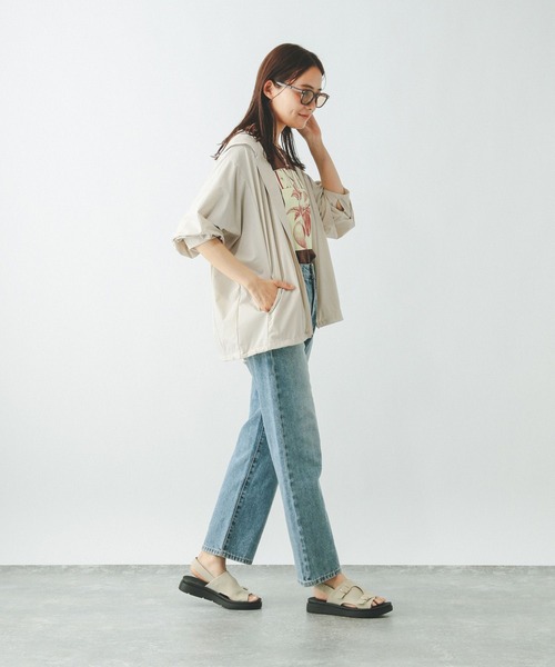 GLOBAL WORK（グローバルワーク）の「遮熱撥水パーカー/495704（マウンテンパーカー・レディース・ブラック/ブラウン/ベージュ・LARGE/MEDIUM）」の17枚目の写真