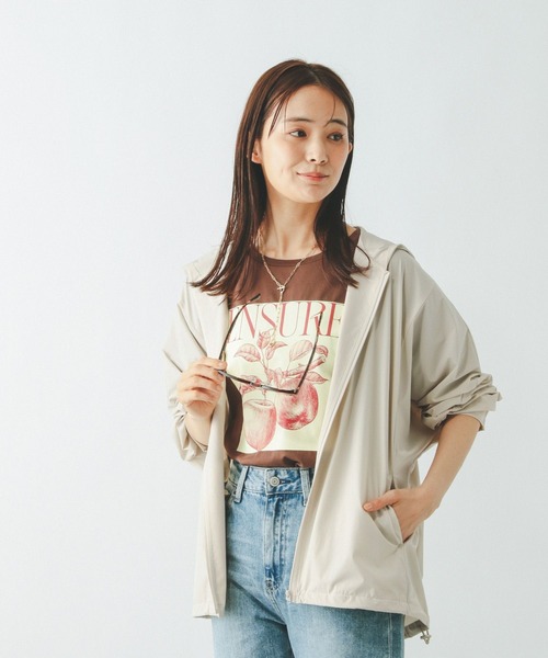 GLOBAL WORK（グローバルワーク）の「遮熱撥水パーカー/495704（マウンテンパーカー・レディース・ブラック/ブラウン/ベージュ・LARGE/MEDIUM）」の19枚目の写真