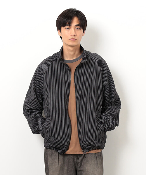 Purple&Yellow（パープルアンドイエロー）の「サッカーストライプブルゾン（ブルゾン・メンズ・ブラック・SMALL/MEDIUM/LARGE）」の4枚目の写真