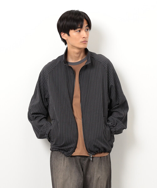 Purple&Yellow（パープルアンドイエロー）の「サッカーストライプブルゾン（ブルゾン・メンズ・ブラック・SMALL/MEDIUM/LARGE）」の6枚目の写真