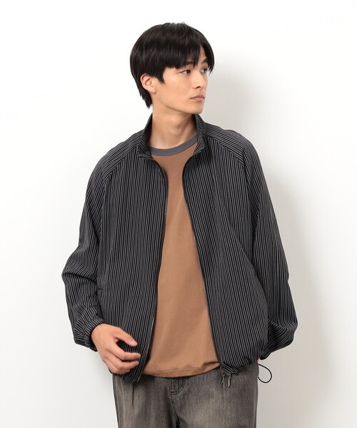 Purple&Yellow（パープルアンドイエロー）の「サッカーストライプブルゾン（ブルゾン・メンズ・ブラック・SMALL/MEDIUM/LARGE）」の7枚目の写真