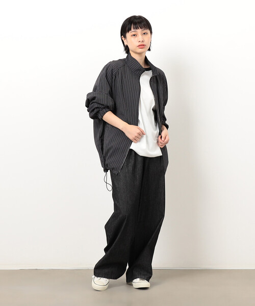 Purple&Yellow（パープルアンドイエロー）の「サッカーストライプブルゾン（ブルゾン・メンズ・ブラック・SMALL/MEDIUM/LARGE）」の8枚目の写真