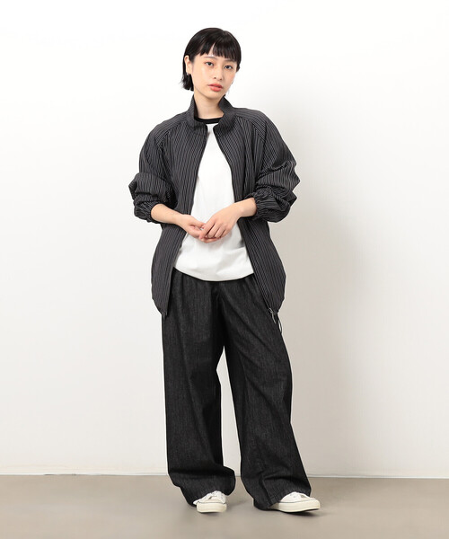 Purple&Yellow（パープルアンドイエロー）の「サッカーストライプブルゾン（ブルゾン・メンズ・ブラック・SMALL/MEDIUM/LARGE）」の9枚目の写真