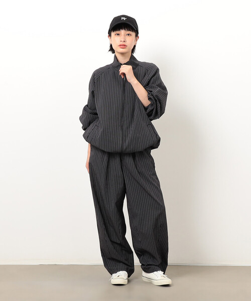 Purple&Yellow（パープルアンドイエロー）の「サッカーストライプブルゾン（ブルゾン・メンズ・ブラック・SMALL/MEDIUM/LARGE）」の12枚目の写真