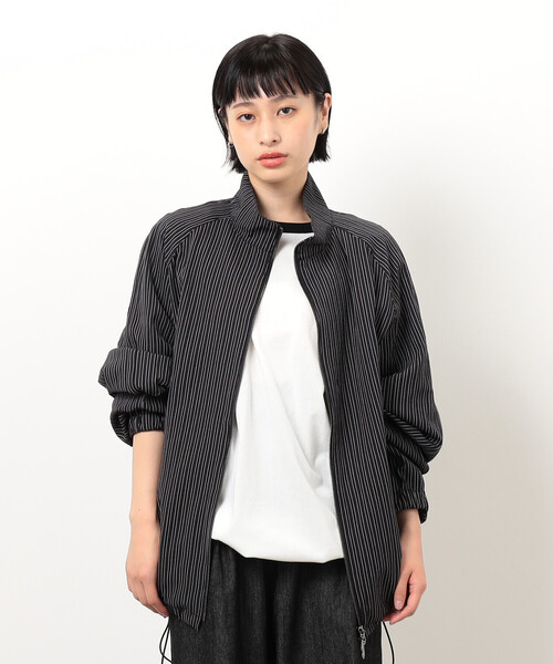 Purple&Yellow（パープルアンドイエロー）の「サッカーストライプブルゾン（ブルゾン・メンズ・ブラック・SMALL/MEDIUM/LARGE）」の14枚目の写真