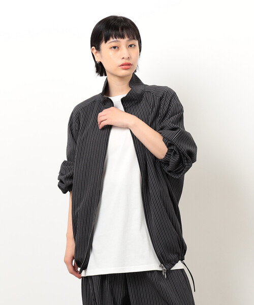 Purple&Yellow（パープルアンドイエロー）の「サッカーストライプブルゾン（ブルゾン・メンズ・ブラック・SMALL/MEDIUM/LARGE）」の15枚目の写真