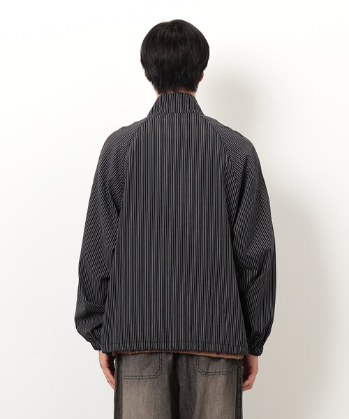 Purple&Yellow（パープルアンドイエロー）の「サッカーストライプブルゾン（ブルゾン・メンズ・ブラック・SMALL/MEDIUM/LARGE）」の20枚目の写真