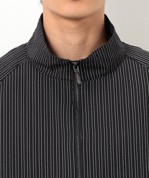 Purple&Yellow（パープルアンドイエロー）の「サッカーストライプブルゾン（ブルゾン・メンズ・ブラック・SMALL/MEDIUM/LARGE）」の21枚目の写真