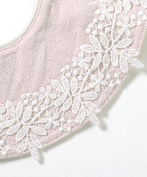 セール】フラワーレースまんまるスタイ（スタイ/よだれかけ）｜apres