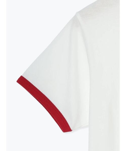 ehka sopo(エヘカソポ)の「3D刺繍リンガーTシャツ(Tシャツ/カットソー・レディース・グリーン/ネイビー/オフホワイト/サックスブルー・F)」の16枚目の写真