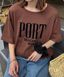 CIAOPANIC TYPY | フロッキーロゴプリント半袖オーバーTee(Tシャツ/カットソー)