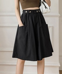 SallyLunn | ウエストボタンガウチョパンツ(その他パンツ)