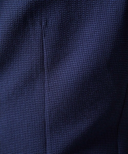 MICHEL KLEIN HOMME (ミッシェルクランオム)の「メッシュ調コンバーチブルジャケット(テーラードジャケット・メンズ・オフホワイト/ネイビー・MEDIUM/LARGE/X-LARGE)」の15枚目の写真