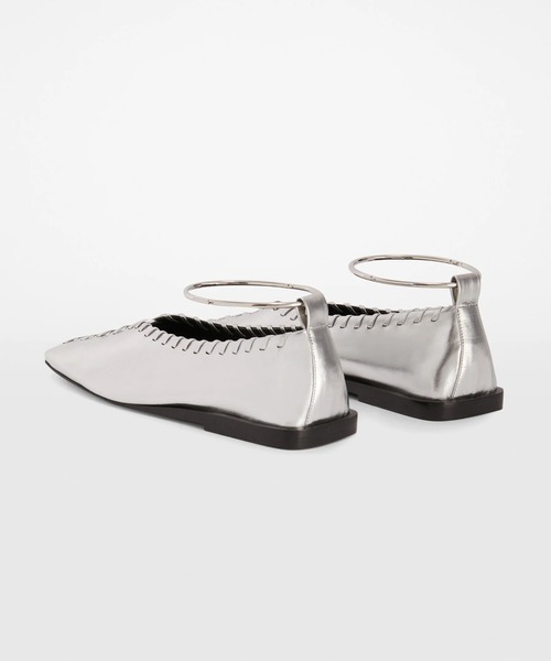 JIL SANDER（ジルサンダー）の「BALLERINA（バレエシューズ・レディース・シルバー・36h/35h）」の2枚目の写真