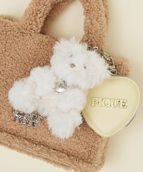 gelato pique（ジェラートピケ）の「ハートポーチチャーム（チャーム・レディース・イエロー/ブルー/シルバー/ピンク/パープル・F）」の3枚目の写真