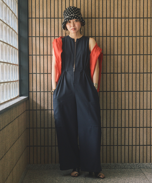 FRAMeWORK oll×FRAMeWORK JUMPSUIT FRAMeWORK oll*FRAMeWORK ZIPオールインワン （FRAMeWORK