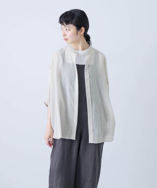 バックタックワイドシャツ（シャツ/ブラウス）｜かぐれ（カグレ）の