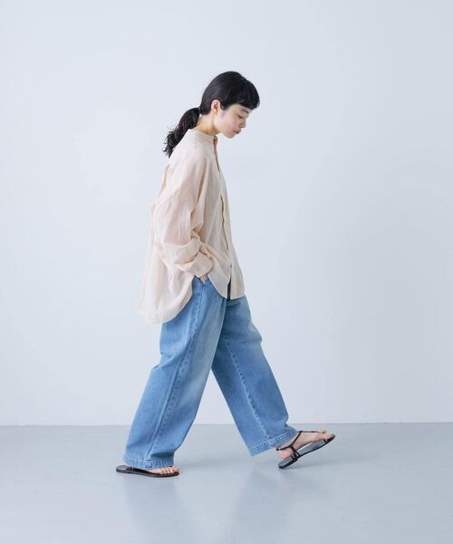 かぐれ(カグレ)の「バックタックワイドシャツ(シャツ/ブラウス・レディース・ピンク/ネイビー/グリーン系その他/グレー・FREE)」の14枚目の写真