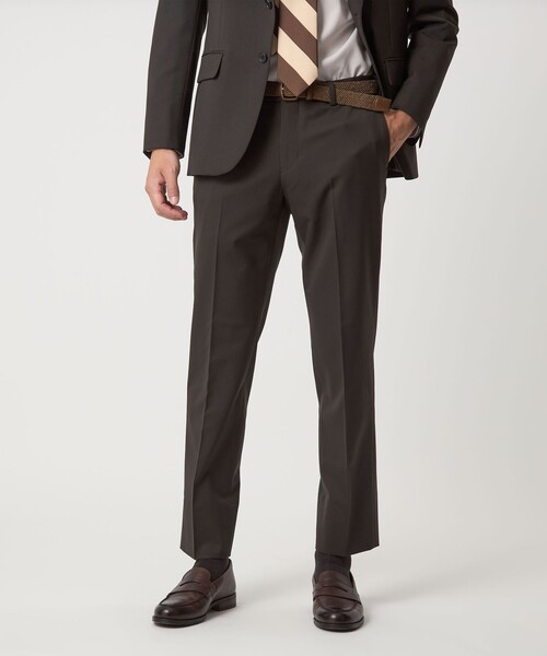 green label relaxing(グリーンレーベルリラクシング)の「A+ TWPU サージ スリム アジャスター セットアップパンツ -ウォッシャブル・ストレッチ-(スーツパンツ・メンズ・ブラック/ダークブラウン/ロイヤルブルー/ネイビー・L/XXL/S/XS/M/XL)」の13枚目の写真