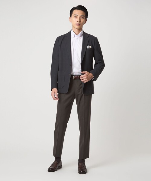 green label relaxing(グリーンレーベルリラクシング)の「A+ TWPU サージ スリム アジャスター セットアップパンツ -ウォッシャブル・ストレッチ-(スーツパンツ・メンズ・ブラック/ダークブラウン/ロイヤルブルー/ネイビー・L/XXL/S/XS/M/XL)」の15枚目の写真